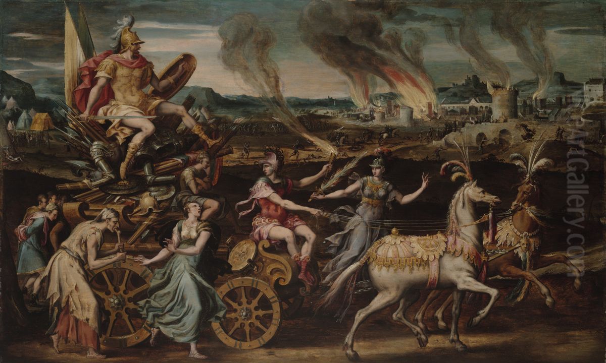 The Triumph of Mar Oil Painting by Antoine Caron