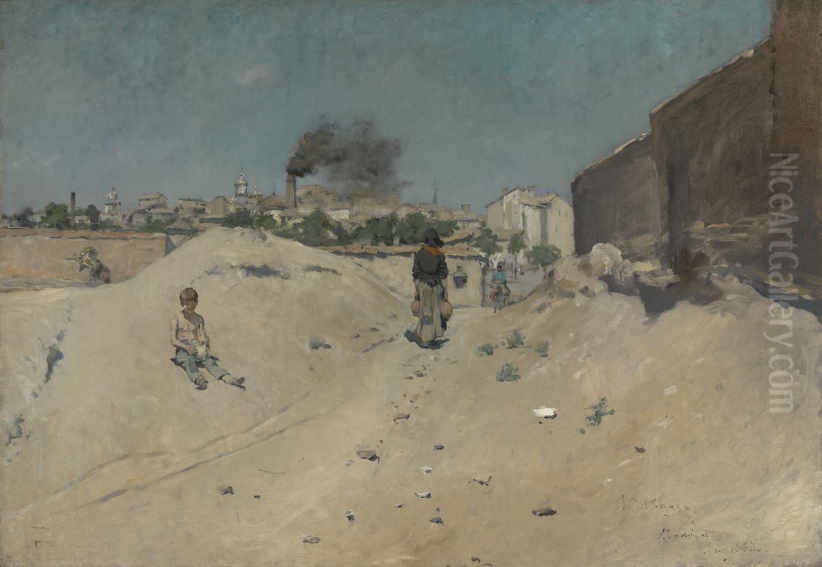 Outskirts of Madrid Oil Painting by William Merritt Chase