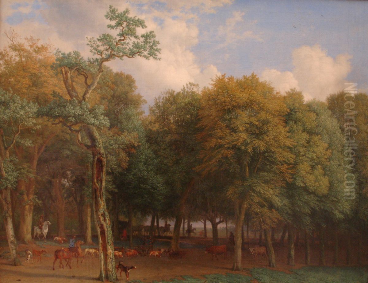 Departure to the Hunt Oil Painting by Paulus Potter