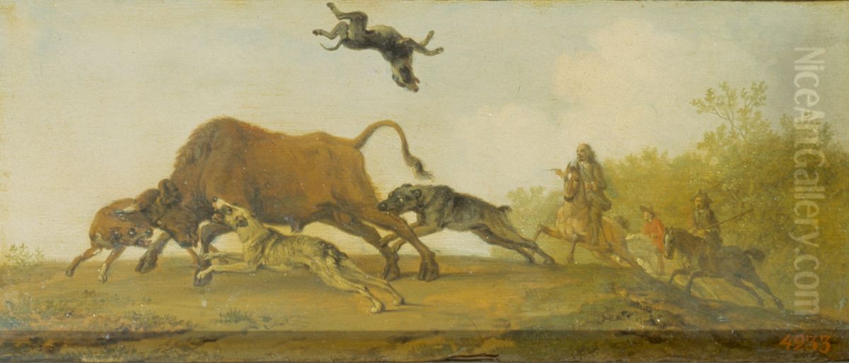 Punishment of a Hunter Oil Painting by Paulus Potter