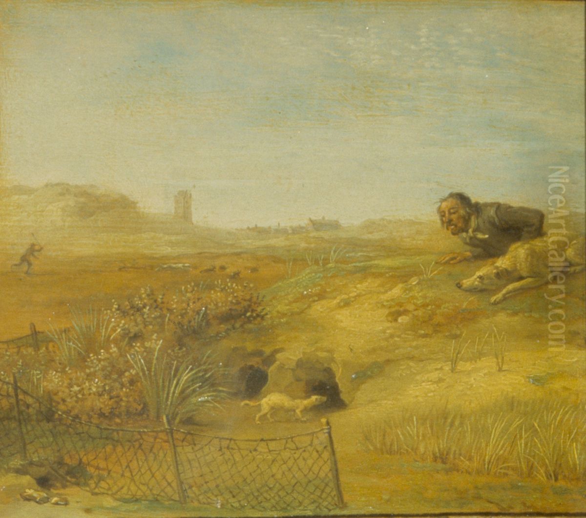 Punishment of a Hunter Oil Painting by Paulus Potter