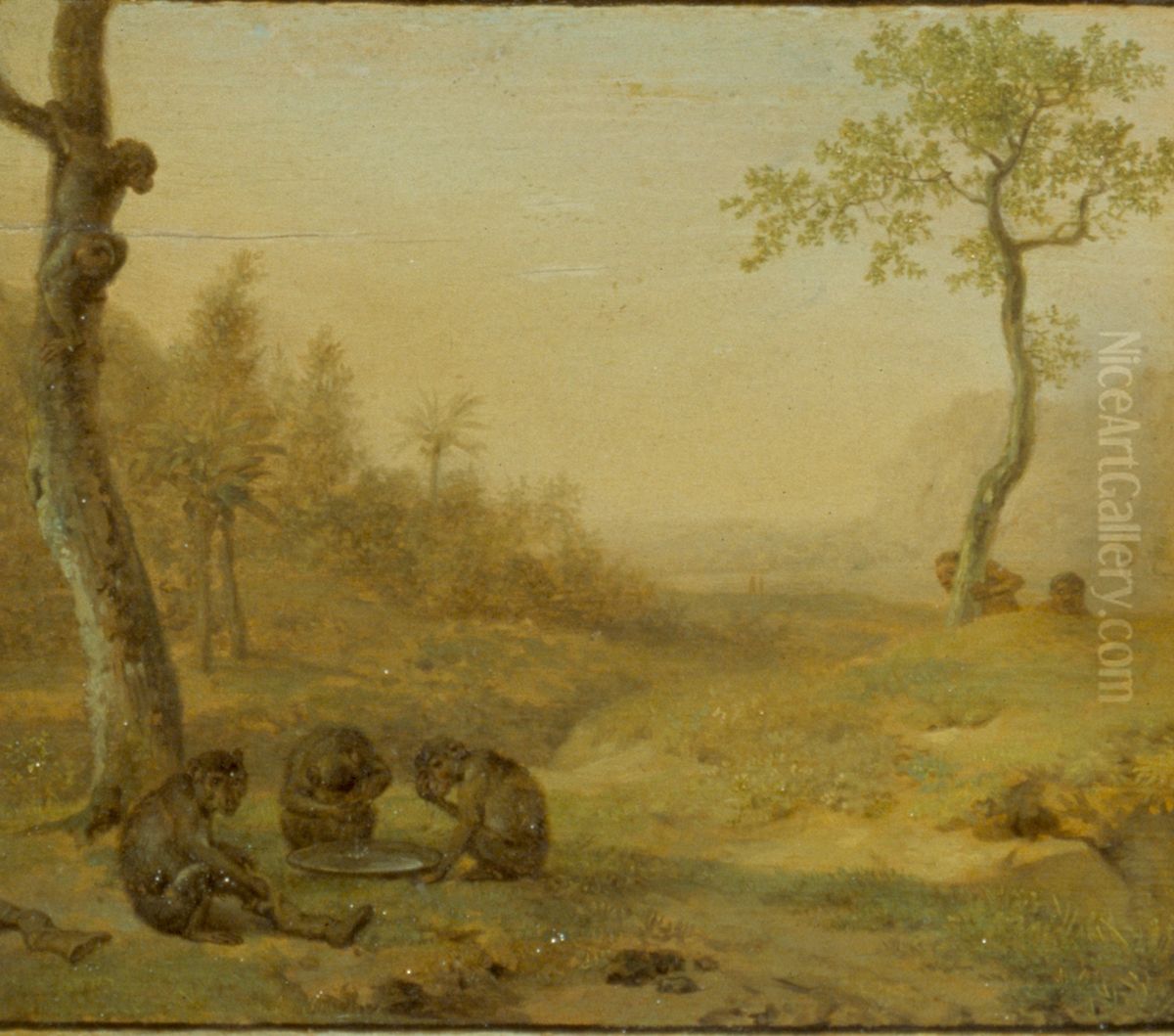Punishment of a Hunter Oil Painting by Paulus Potter
