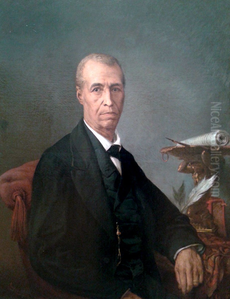 Portrait of Silvino de Almeida Brito Oil Painting by Pedro Americo