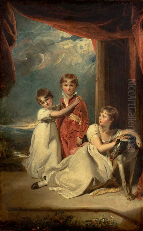 The Children of Sir Samuel Fludyer Oil Painting by Thomas Lawrence