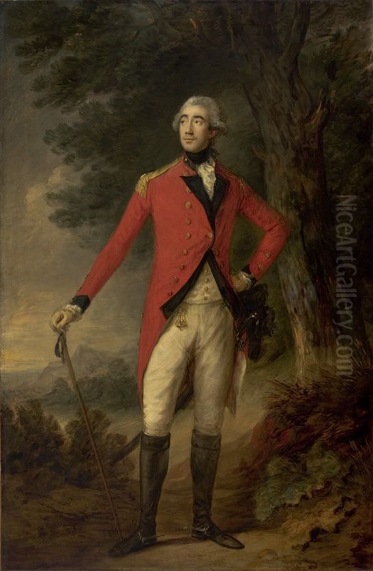 Francis Rawdon, 1st Marquess of Hasting and 2nd Earl of Moira Oil Painting by Thomas Gainsborough