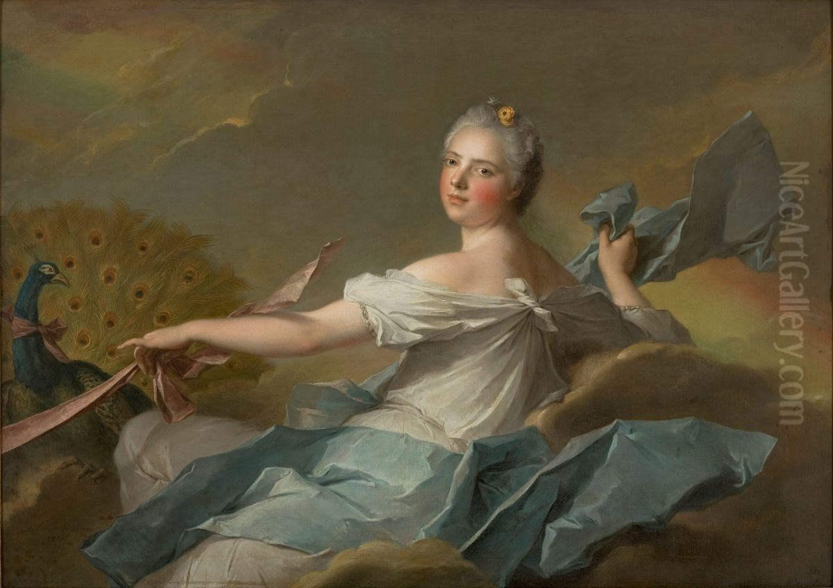 Princess Marie Adelaide of France - The Air Oil Painting by Jean-Marc Nattier
