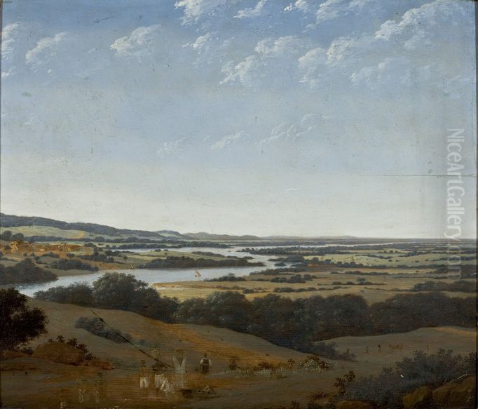 Paisagem Pernambucana com Rio Oil Painting by Frans Post
