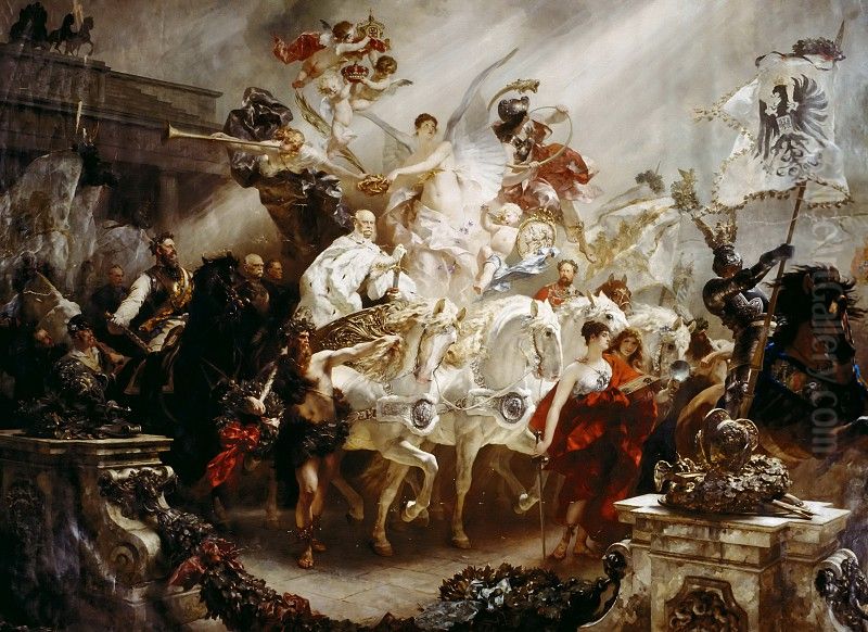 Kaiser Wilhelm der Siegreiche Oil Painting by Ferdinand Keller