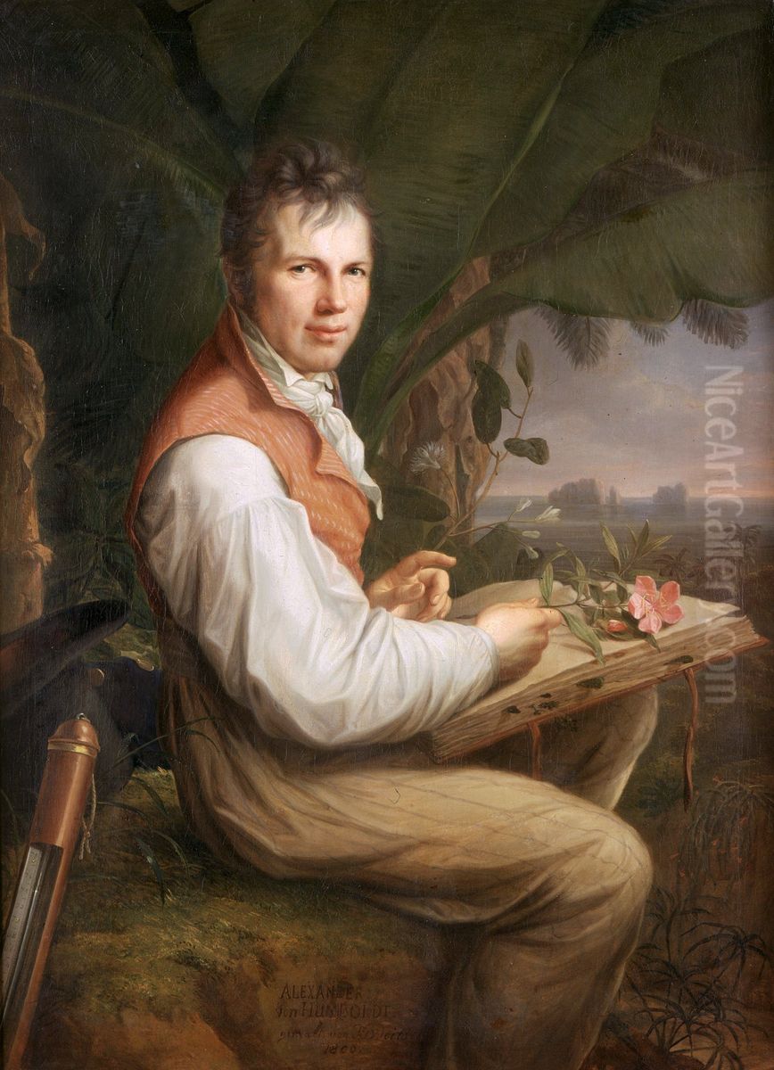 Portrait ofAlexander von Humboldt Oil Painting by Friedrich Georg Weitsch