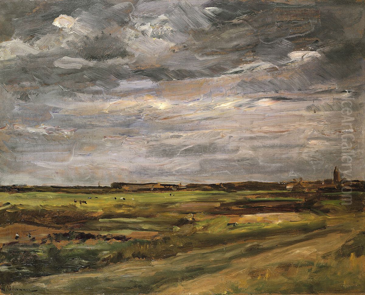 Landscape by Noordwijk Oil Painting by Max Liebermann