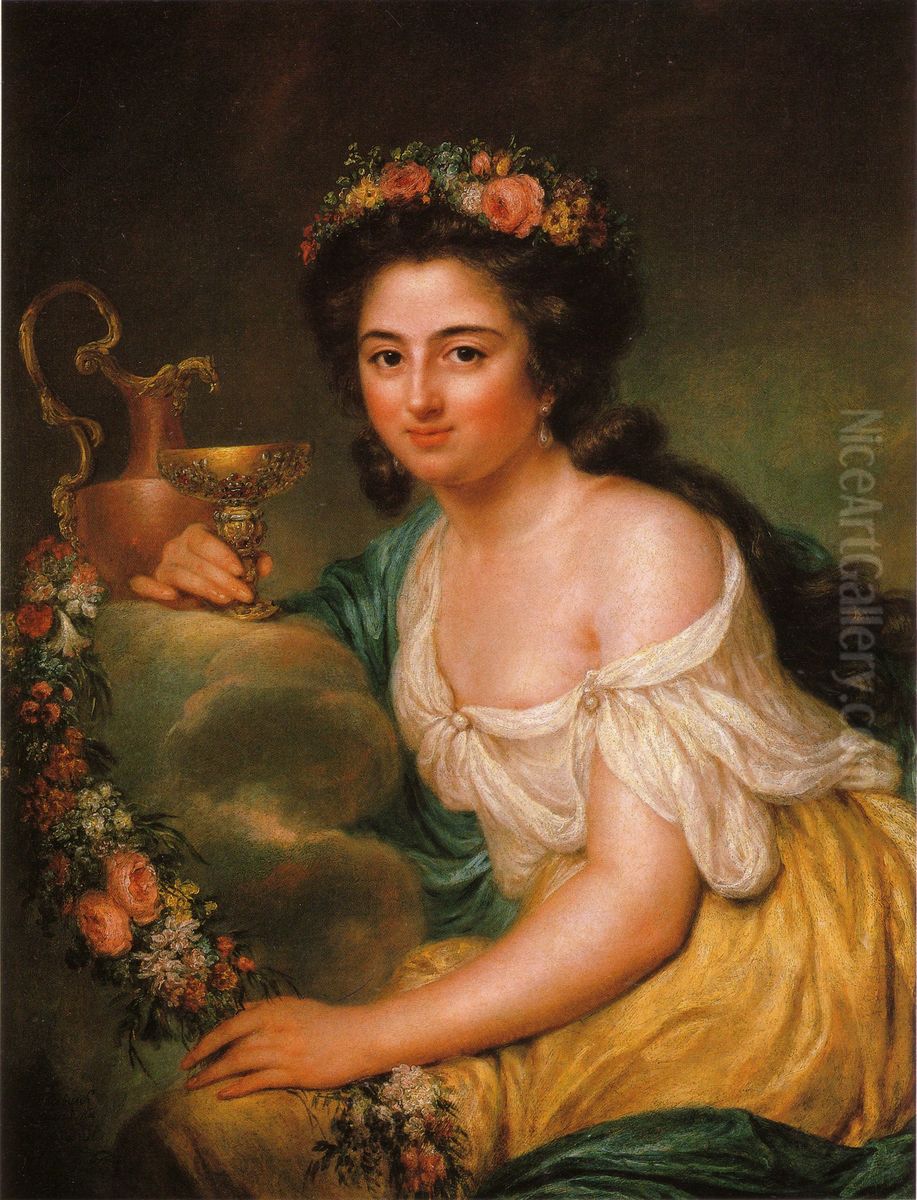 Bildnis Henriette Herz Oil Painting by Anna Dorothea Therbusch