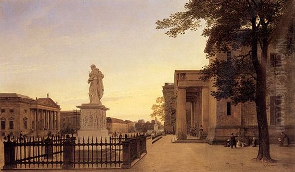 Die Neue Wache Oil Painting by Eduard Gaertner