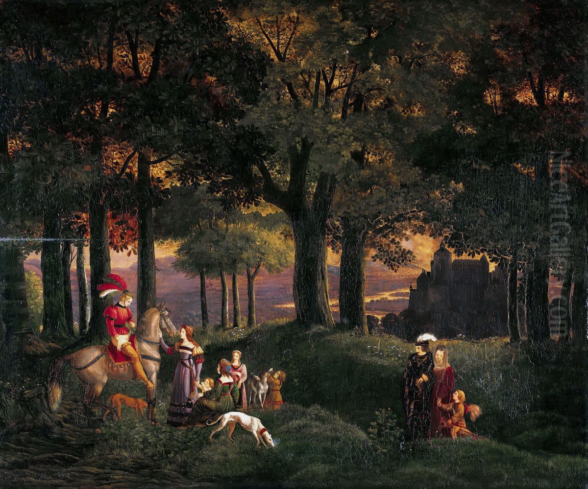 The lost knight Oil Painting by Karl Philipp Fohr