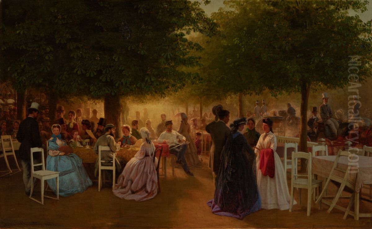 Thursday at Stromovka Oil Painting by Viktor Barvitius