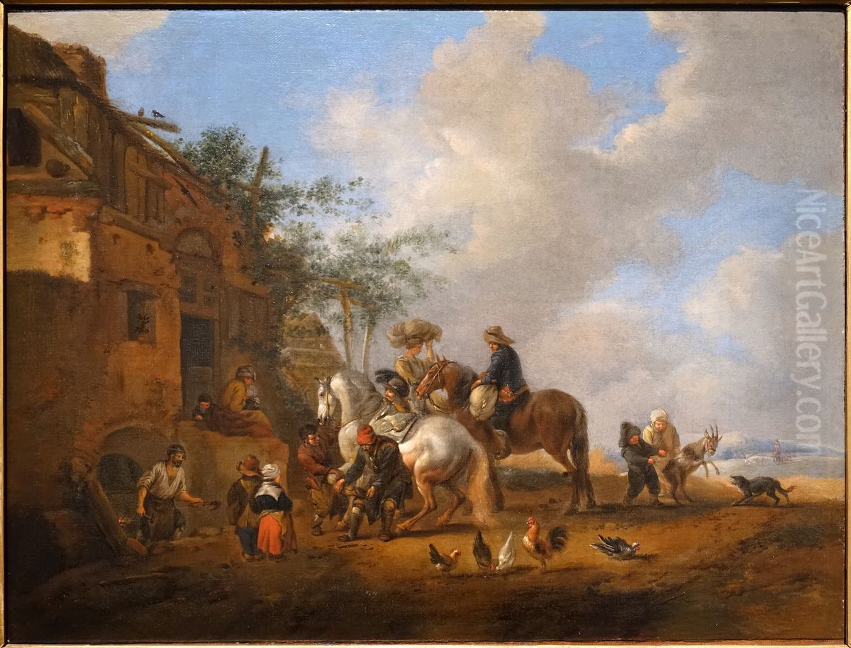 The Blacksmith Oil Painting by Philips Wouwerman
