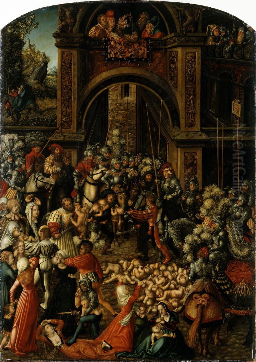 Bethlehemitischer Kindermort Oil Painting by Lucas Cranach the Elder