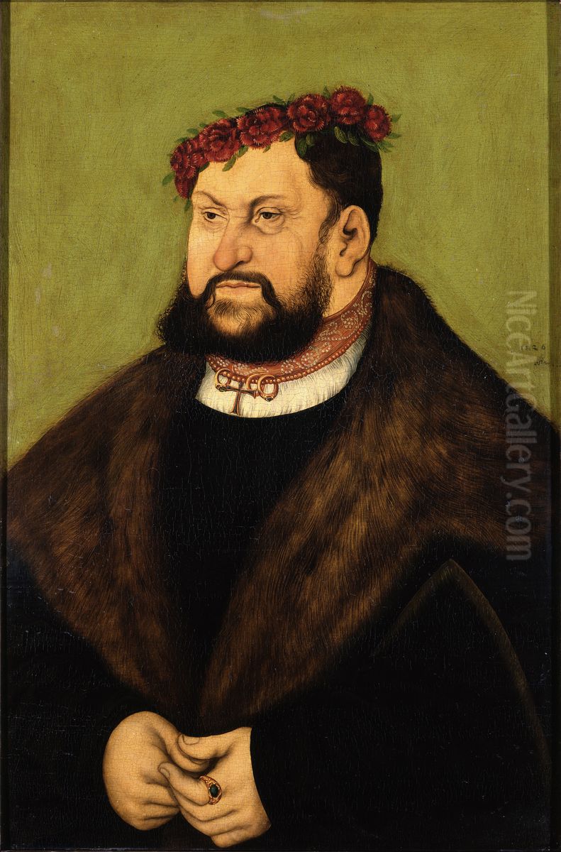 Kurfurst Johann der Bestandige von Sachsen (1468-1532) Oil Painting by Lucas Cranach the Elder