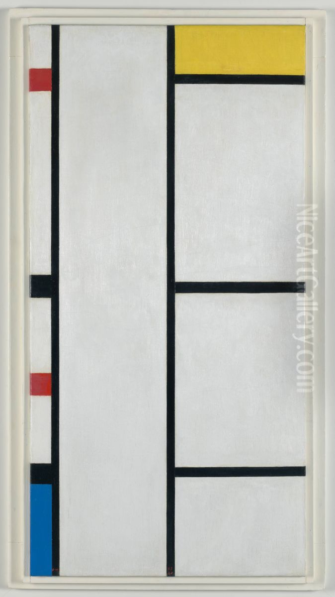 Composition (no. III) blanc-jaune Oil Painting by Piet Mondrian