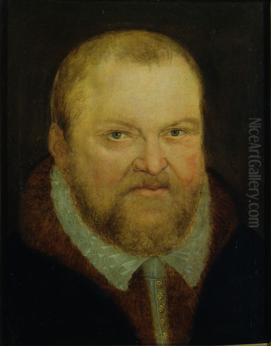 Kurfurst August von Sachsen Oil Painting by Lucas The Younger Cranach