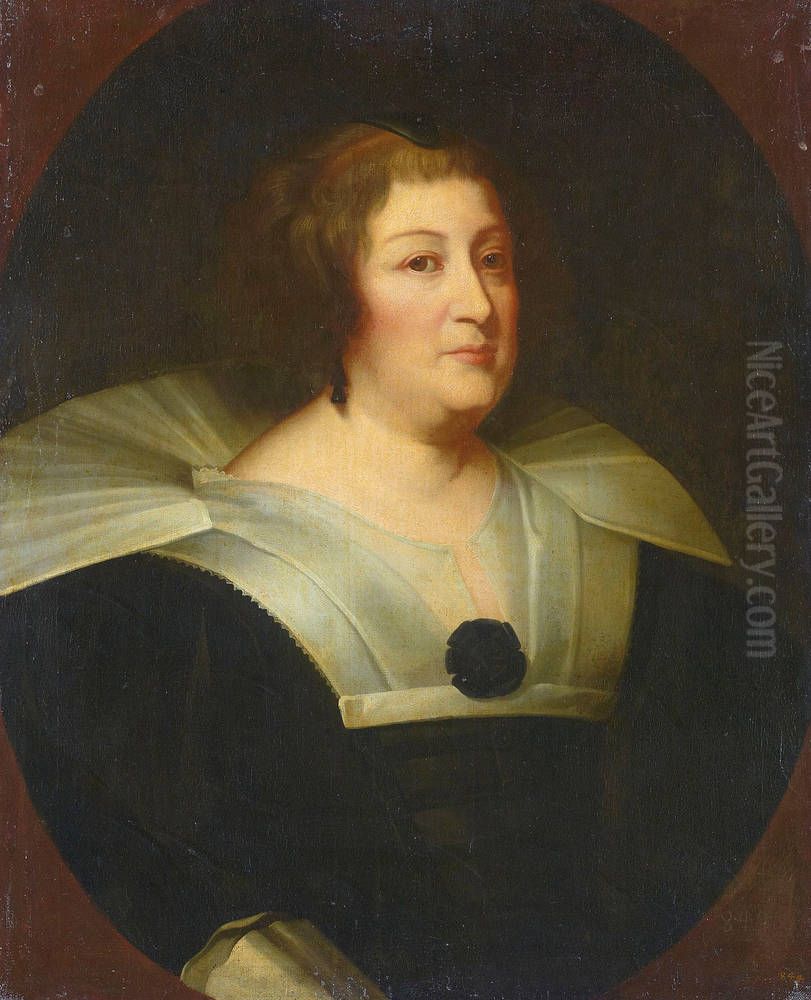 Maria de Medici Oil Painting by Sir Anthony Van Dyck