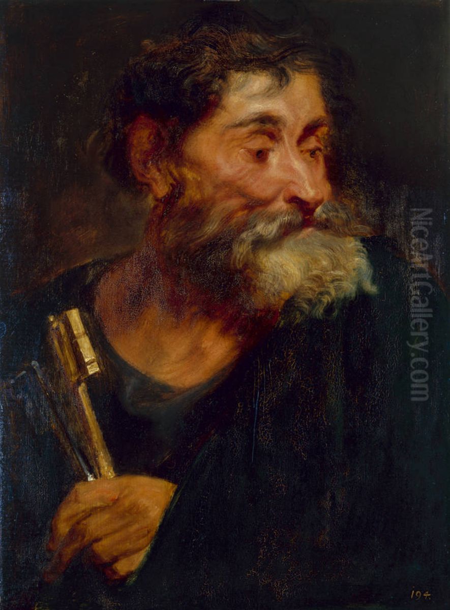 The Apostle Saint Peter Oil Painting by Sir Anthony Van Dyck