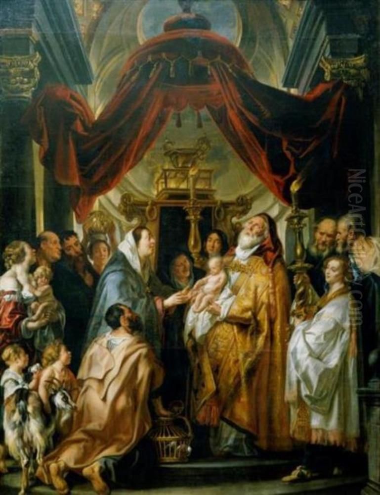 Die Darstellung im Tempel Oil Painting by Jacob Jordaens
