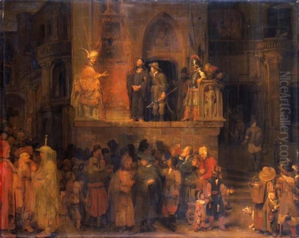 Die Ausstellung Christi Oil Painting by Arent de Gelder