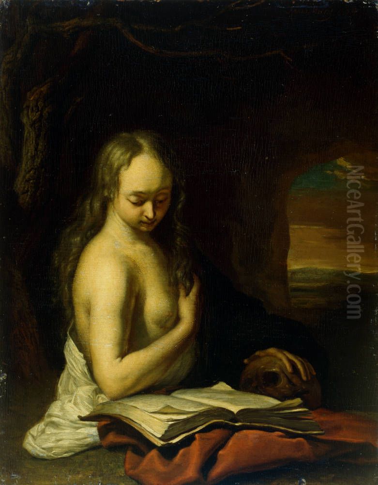 Maria Magdalena Oil Painting by Frans van Mieris