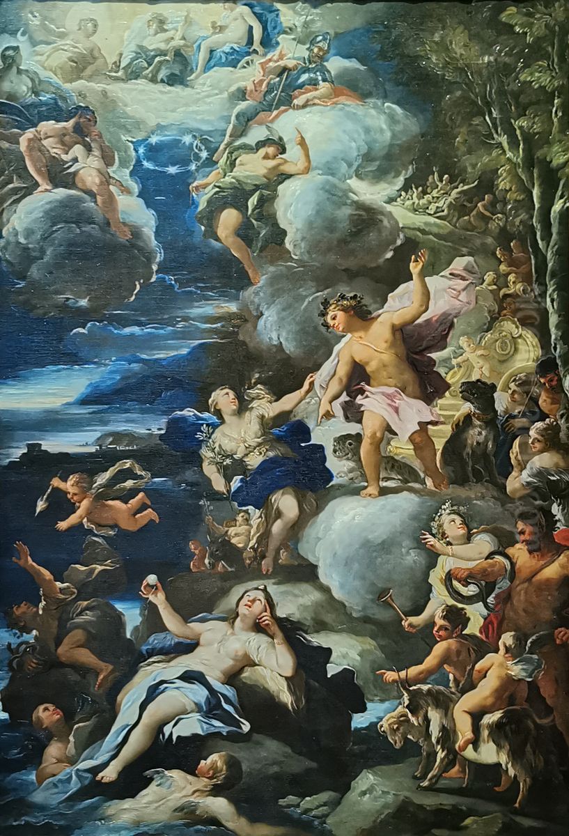 Bacchus and Ariadne Oil Painting by Luca Giordano