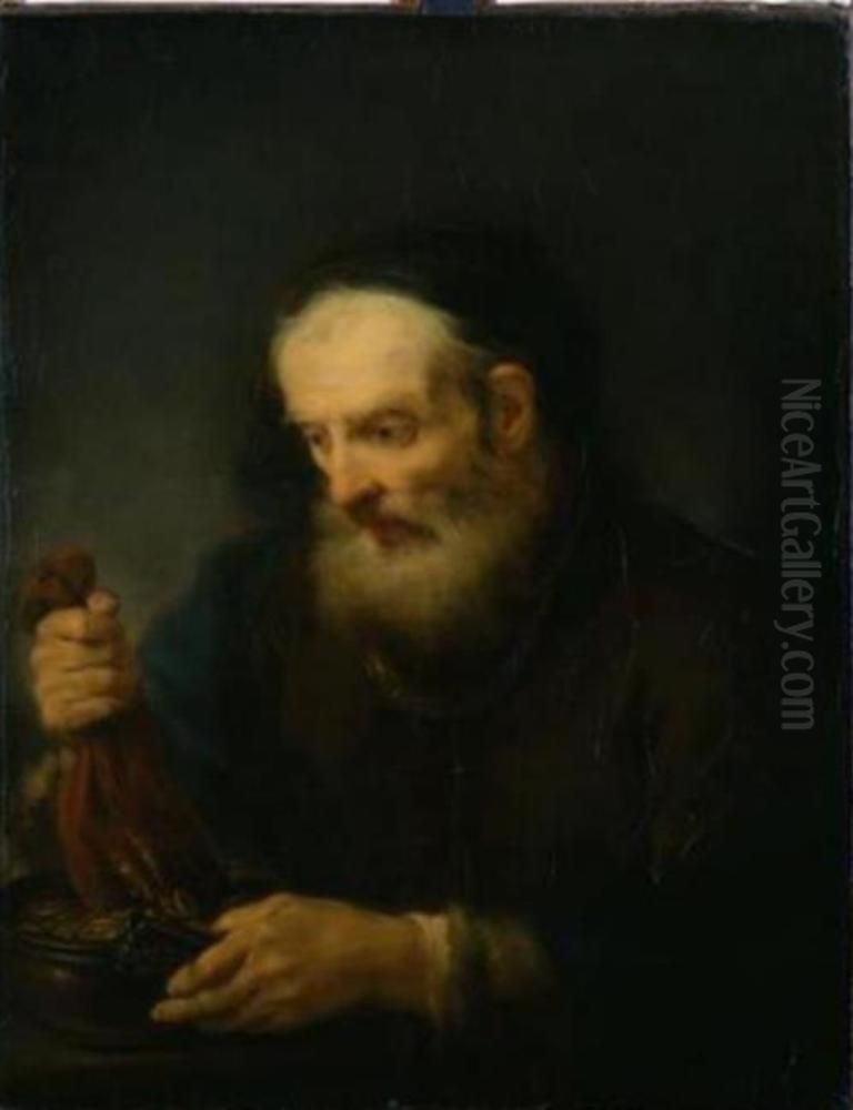 The miser Oil Painting by Giuseppe Nogari