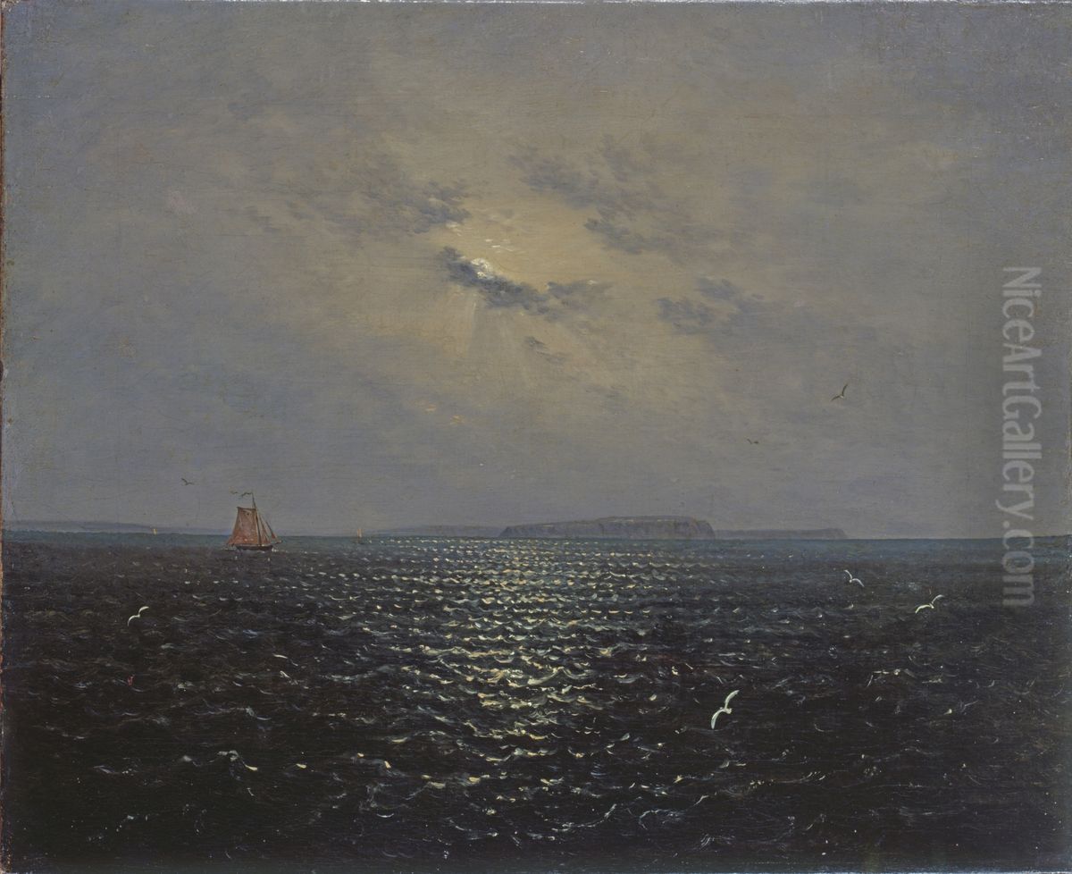 Mondnacht bei Rugen Oil Painting by Carl Gustav Carus