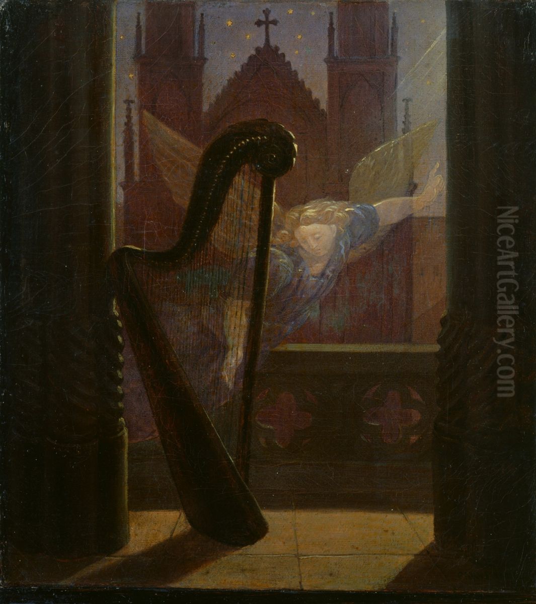 Die Musik Oil Painting by Carl Gustav Carus