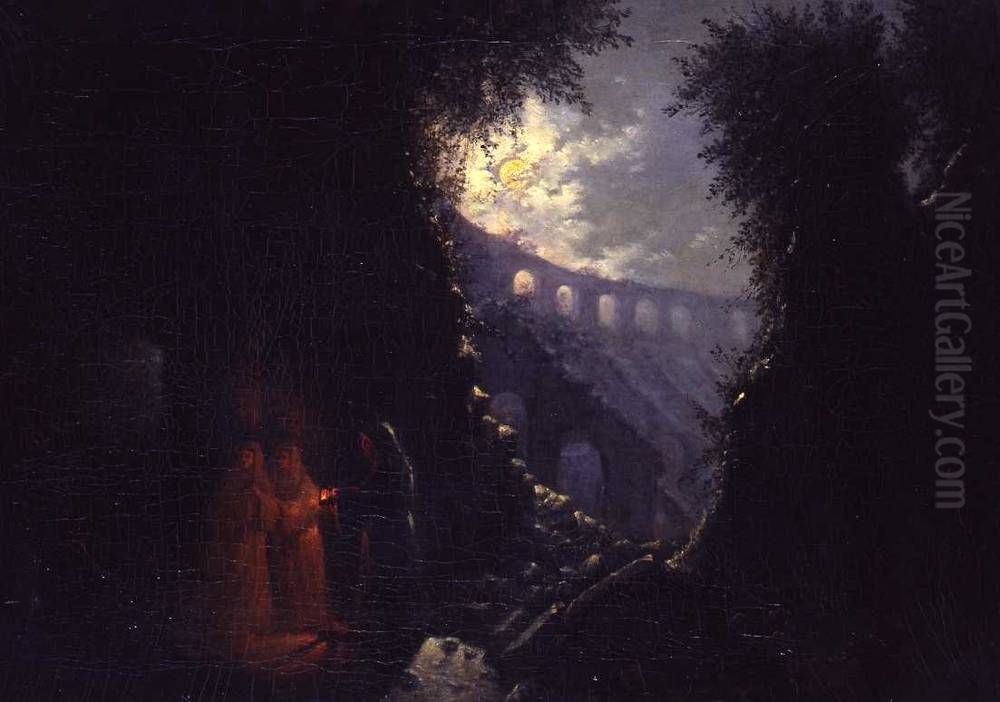 Das Kolosseum in Rom Oil Painting by Carl Gustav Carus