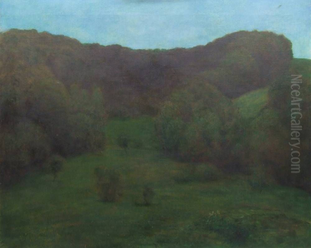 Waldtal Oil Painting by Wilhelm Steinhausen