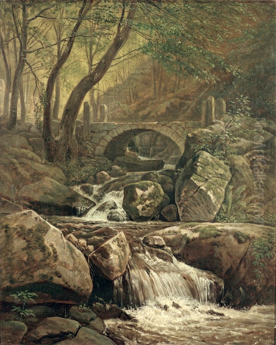 The Keppgrund near Hosterwitz (Dresden) Oil Painting by Carl Gustav Carus