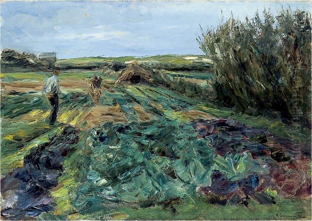 Das Kohlfeld (Kohlfeld in Noordwijk) Oil Painting by Max Liebermann