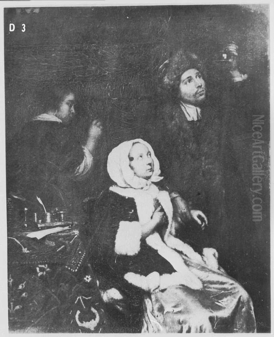 Die kranke Dame Oil Painting by Caspar Netscher