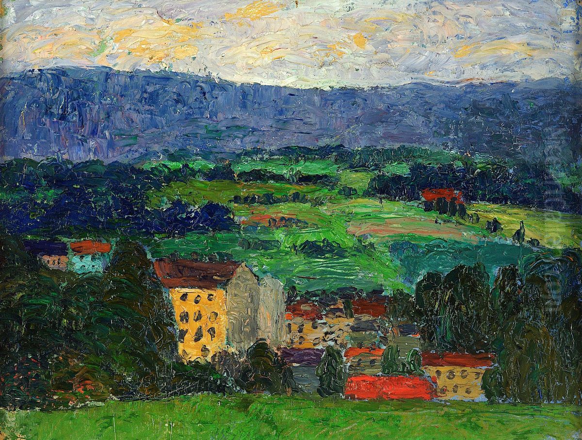 Norwegian Landscape Oil Painting by Konrad Magi