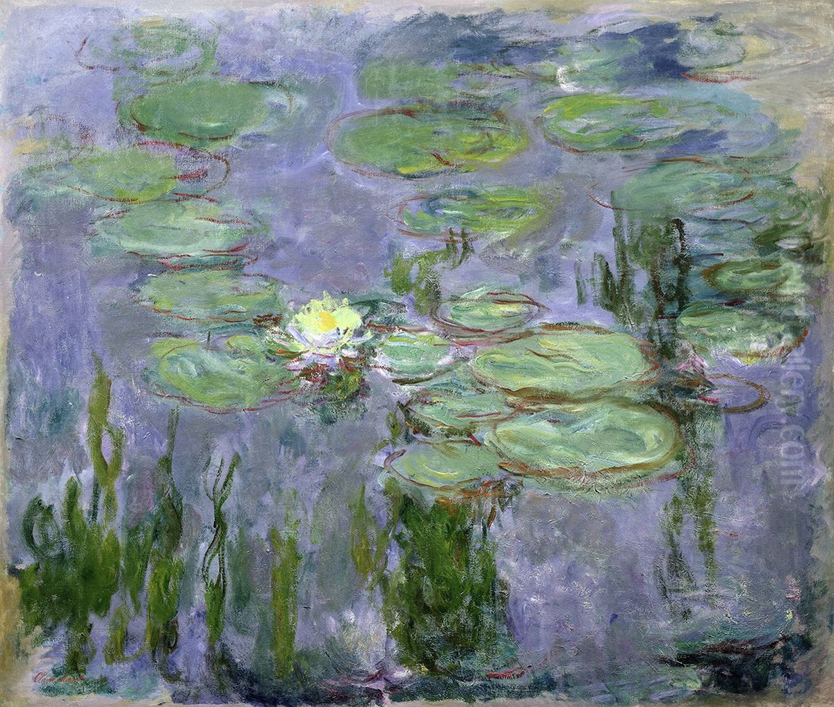 Water Lilies Oil Painting by Claude Oscar Monet