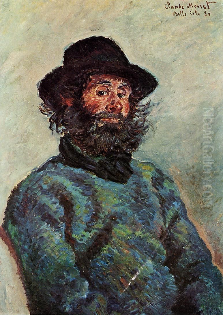 Portrait de Poly(Hippolyte Guillaume, homardier a Belle-Ile-en Mer) Oil Painting by Claude Oscar Monet