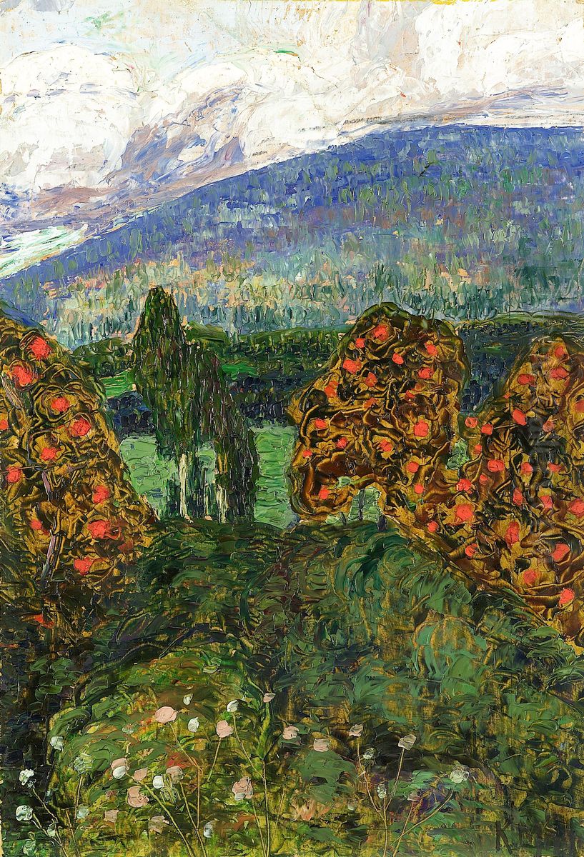 Norwegian landscape Oil Painting by Konrad Magi