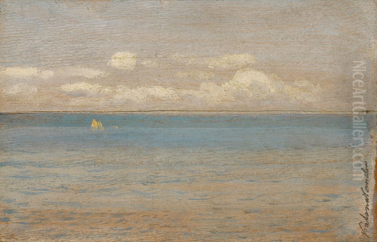 Sea Oil Painting by Nandor Katona