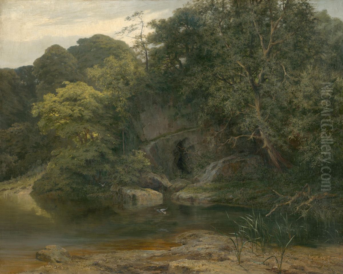 Oldrich Oak in Peruc Oil Painting by Lajos Csordak