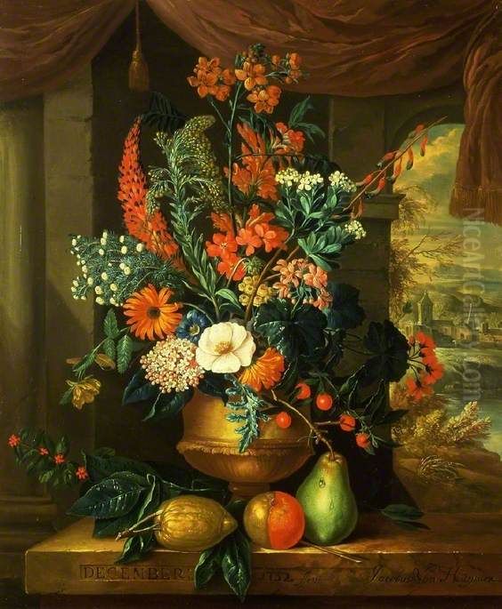 December Oil Painting by Jacob van Huysum