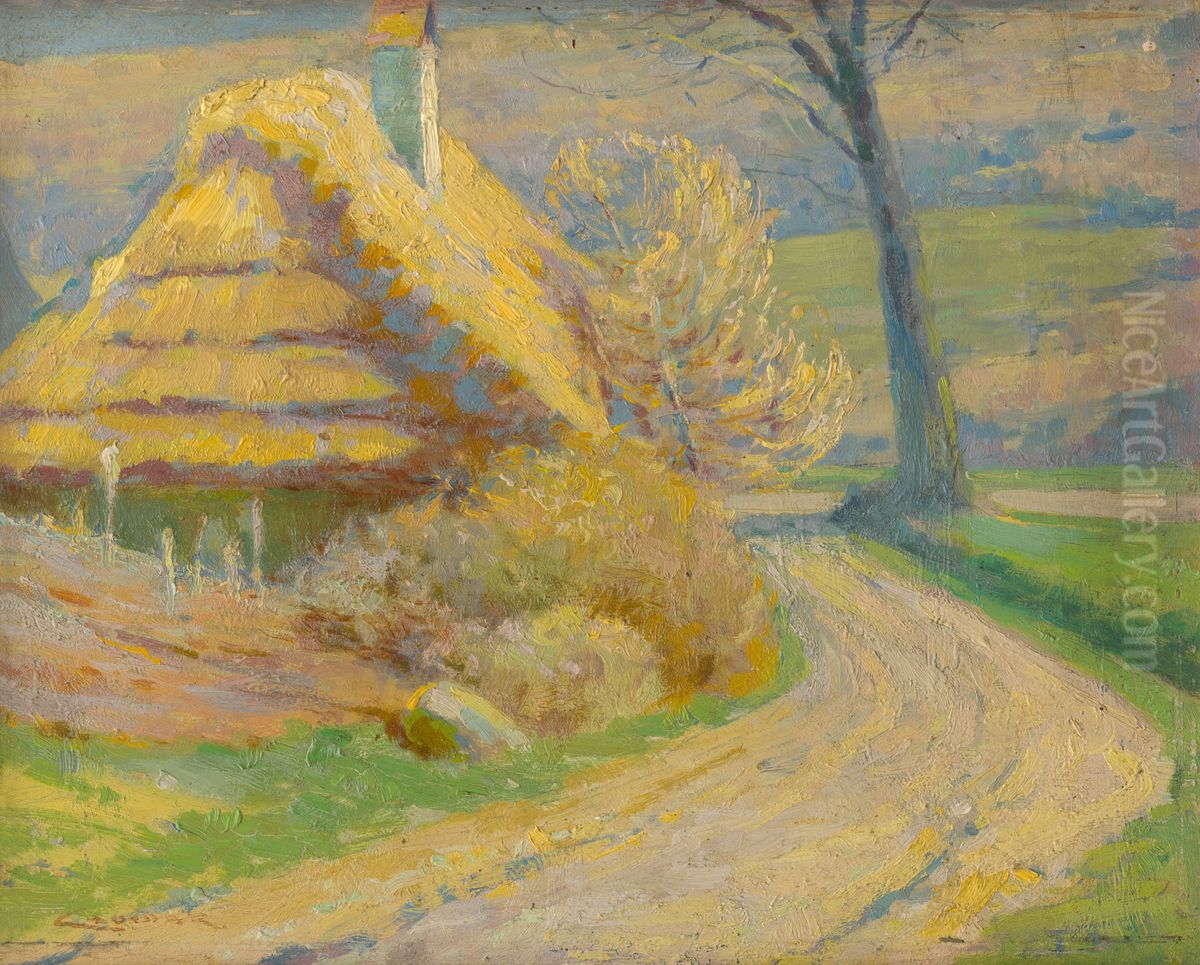 Motiv zo Slanca Oil Painting by Lajos Csordak