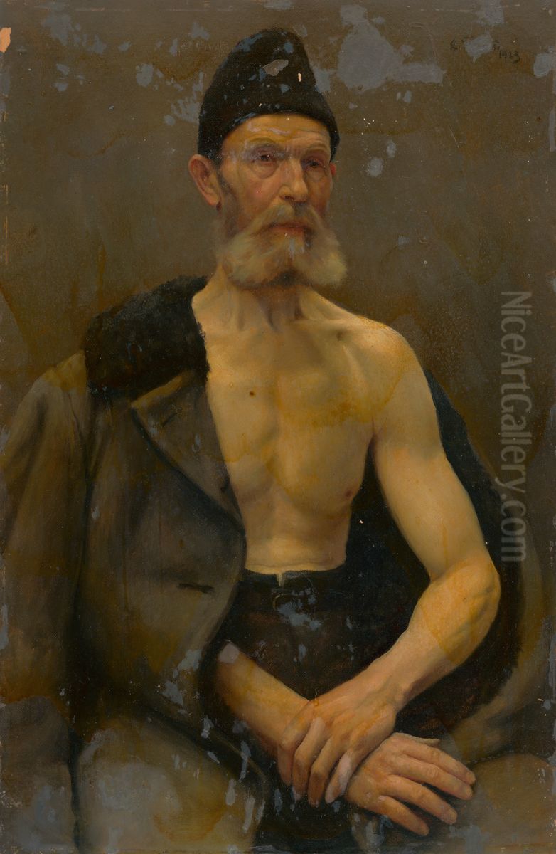 Zajatec Oil Painting by Ladislav Treskon