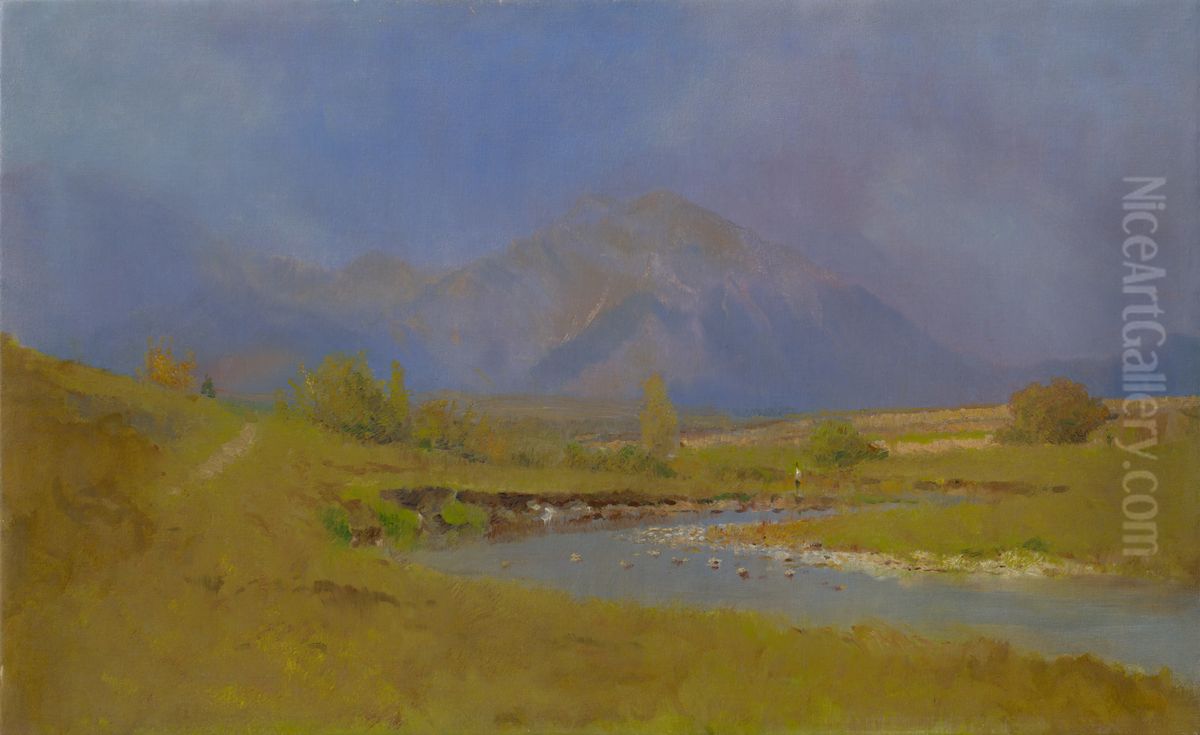 After Spring Rain under the Tatras Oil Painting by Laszlo Mednyanszky