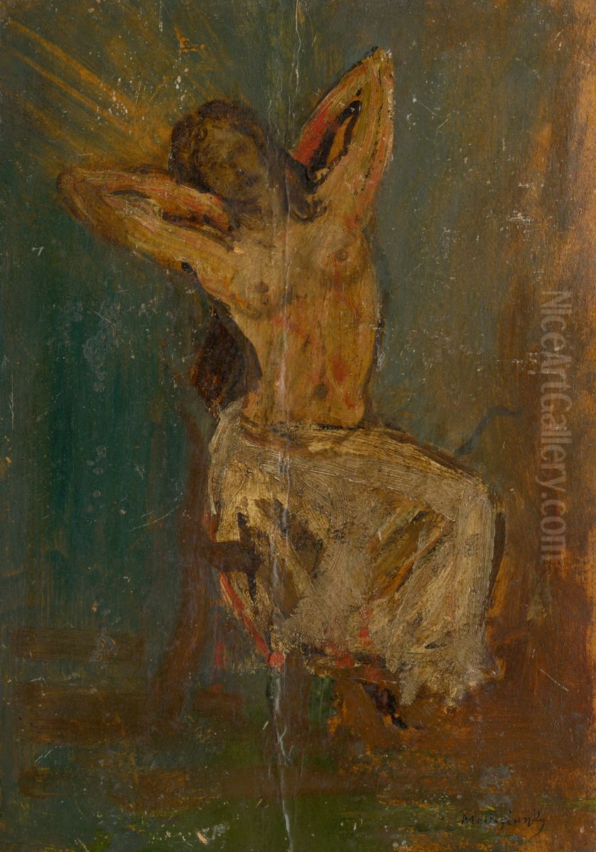 Nude Oil Painting by Laszlo Mednyanszky