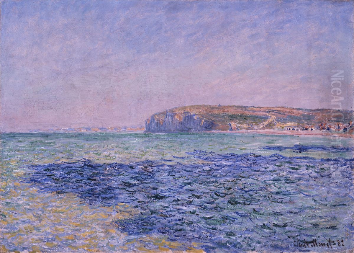 Shadows on the Sea. The Cliffs at Pourville Oil Painting by Claude Oscar Monet