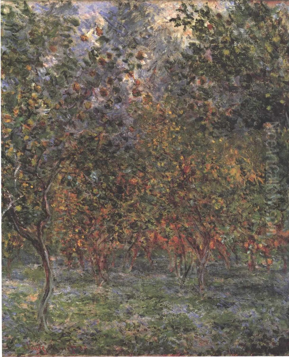 Under the lemon trees Oil Painting by Claude Oscar Monet